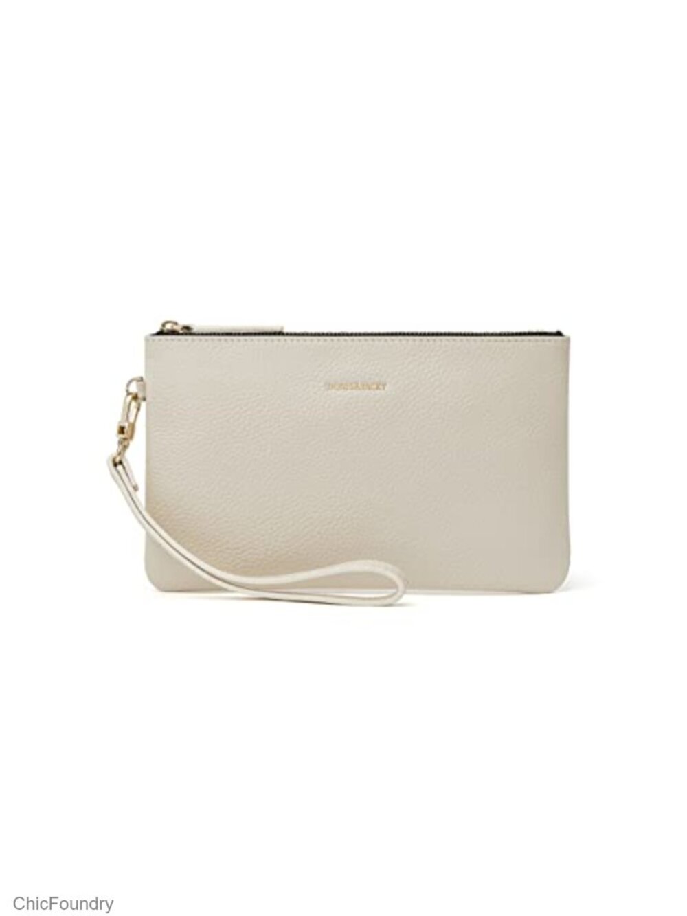Full Grain Cowhide Leather Wristlet Clutch RFID Blocking Wallet